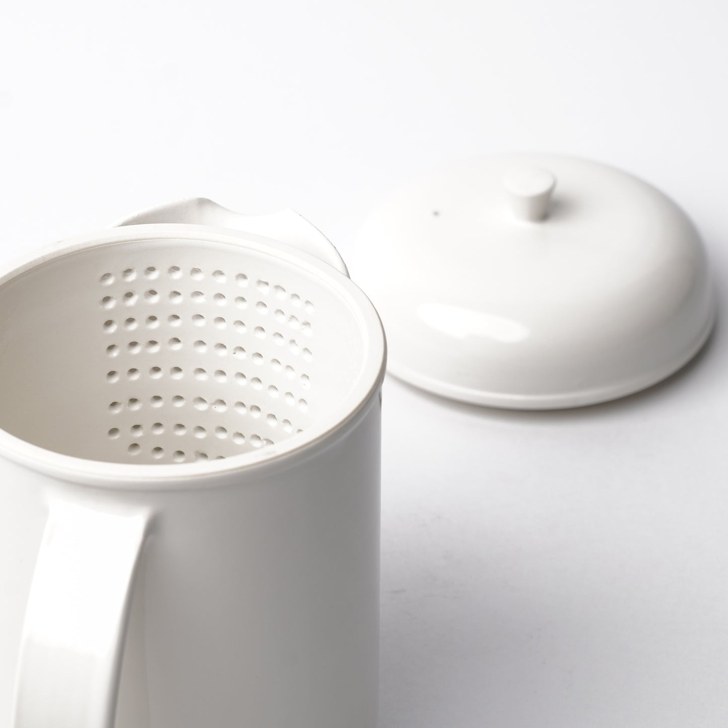 Hands of Mino Exhibition Tatsuya Hattori Tea Pot White Glaze