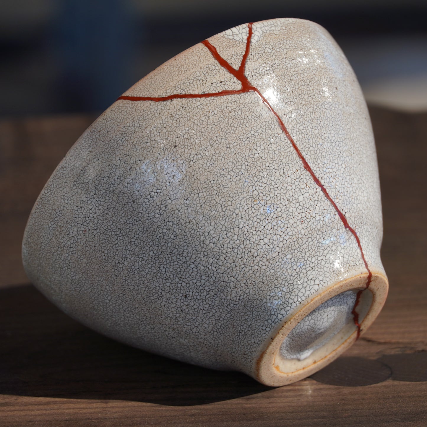 Kintsugi Hyouzangama Kairagi Crackle Glaze Donburi Bowl
