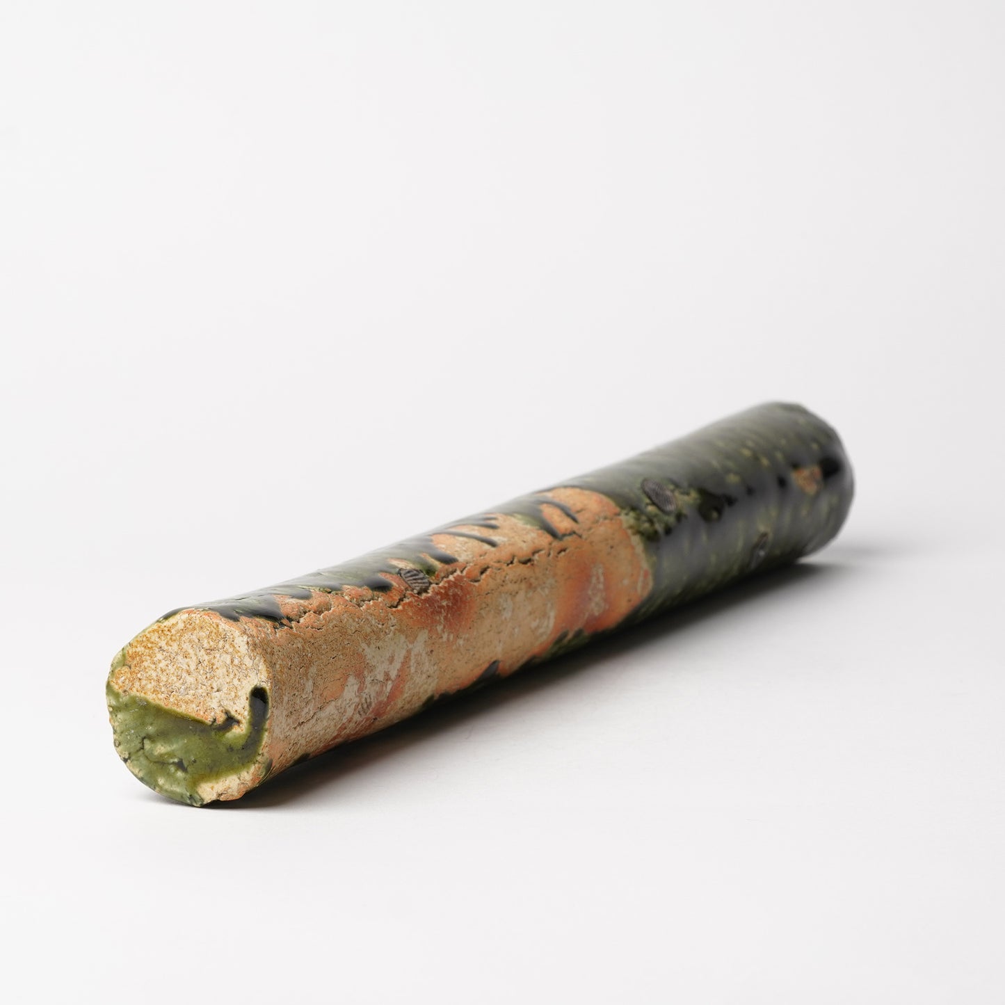 Takuya Kanamoto Oribe Glaze Wall Flower Vase