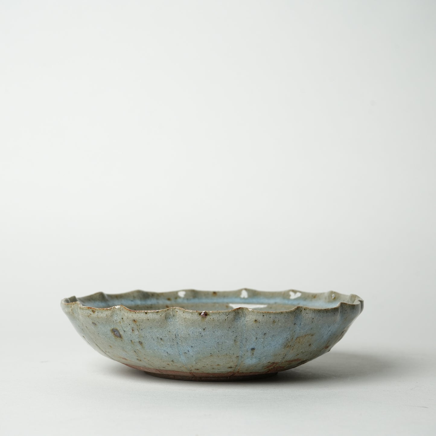 Takeryo Kawaguchi Flower Bowl Ash Glaze
