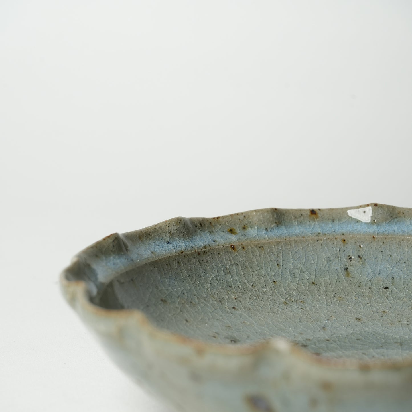 Takeryo Kawaguchi Flower Bowl Ash Glaze
