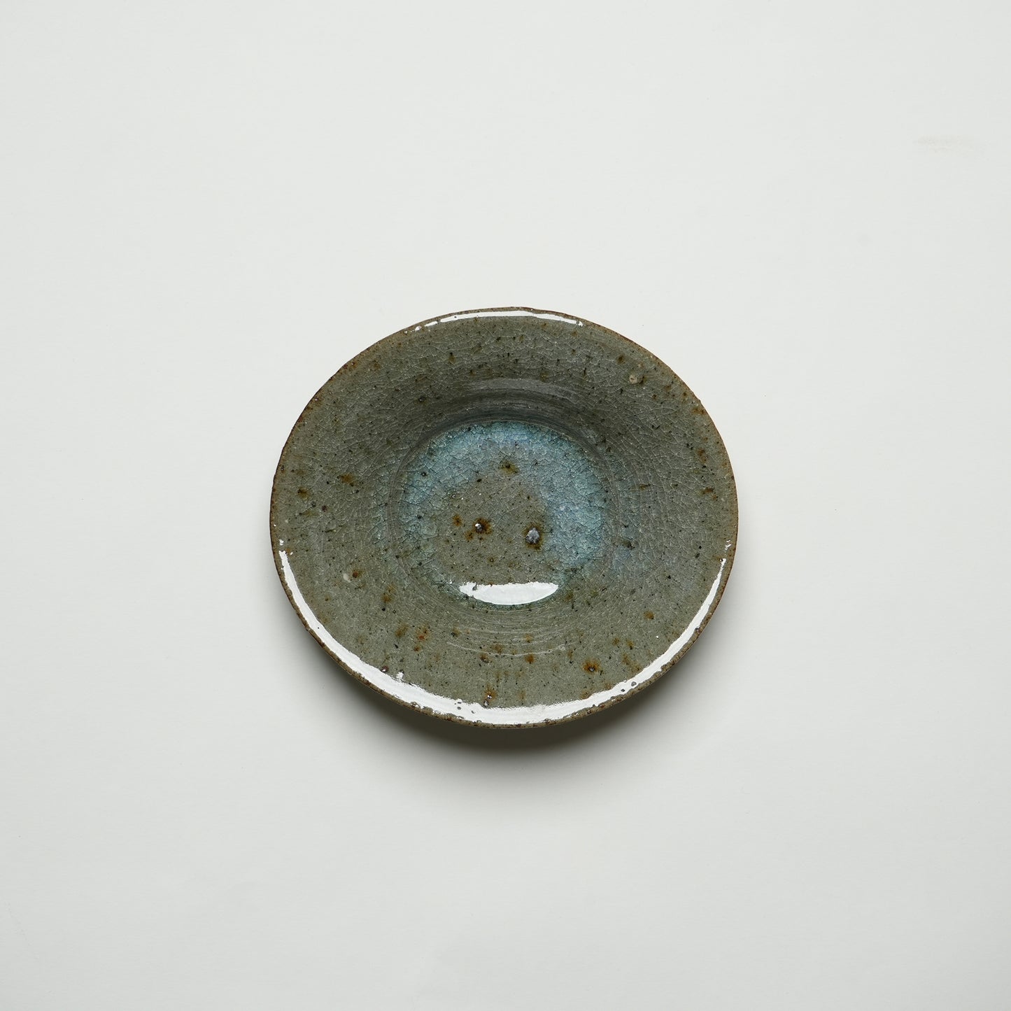 Takeryo Kawaguchi Oval Bowl Ash Glaze
