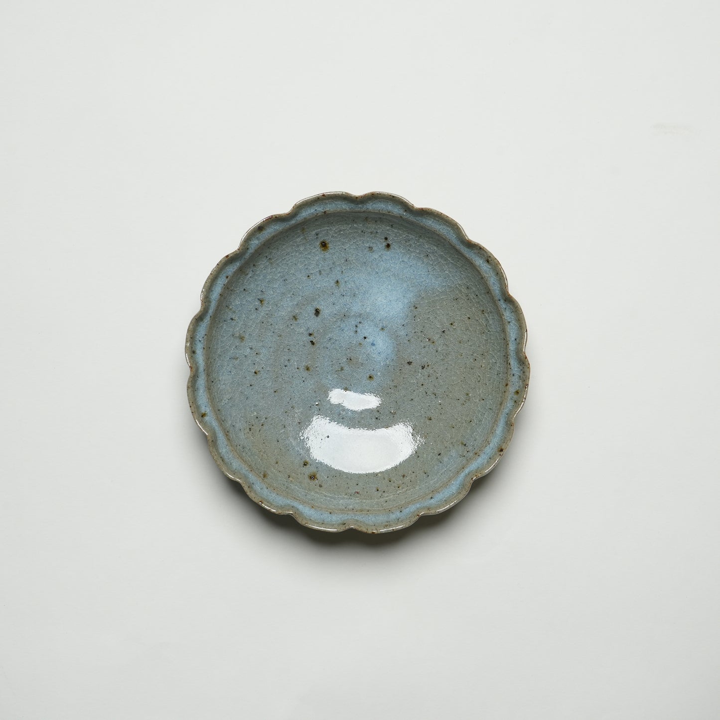 Takeryo Kawaguchi Flower Bowl Ash Glaze