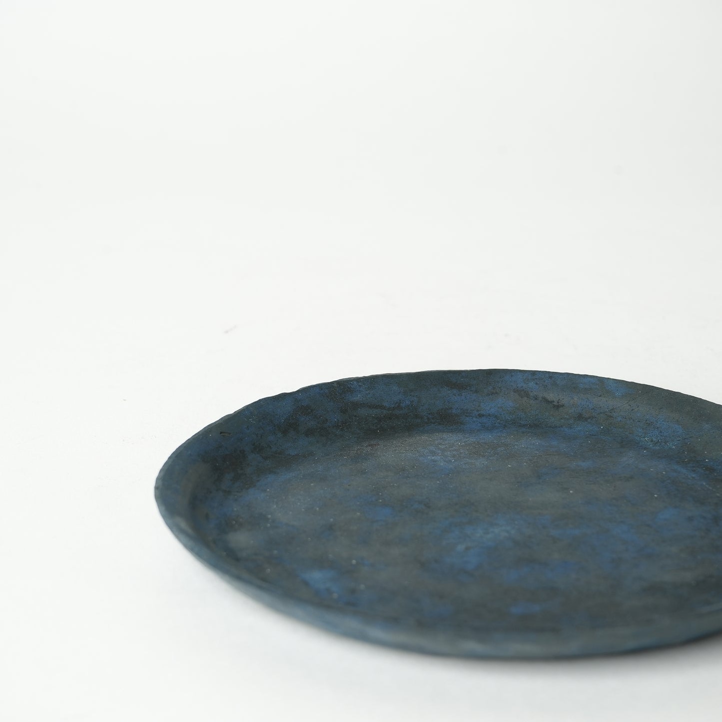 Akiko Yanagawa Rim Plate Blue S