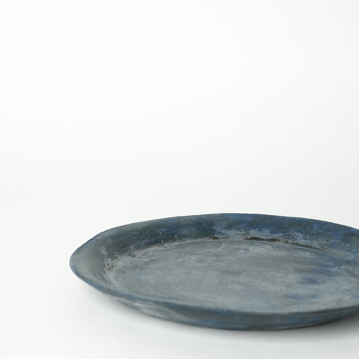 Akiko Yanagawa Rim Dinner Plate Blue