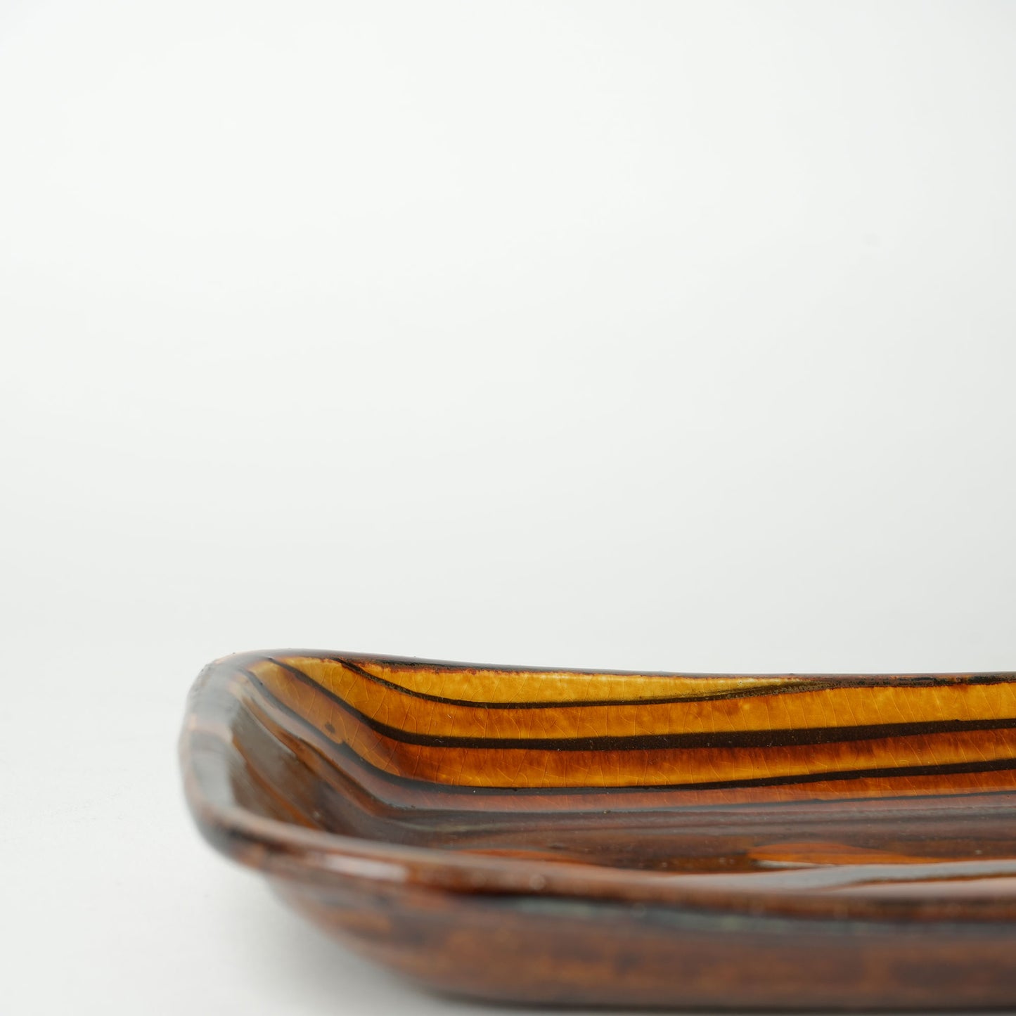 Fumotogama Shodaiyaki Slipware Rectangle Plate