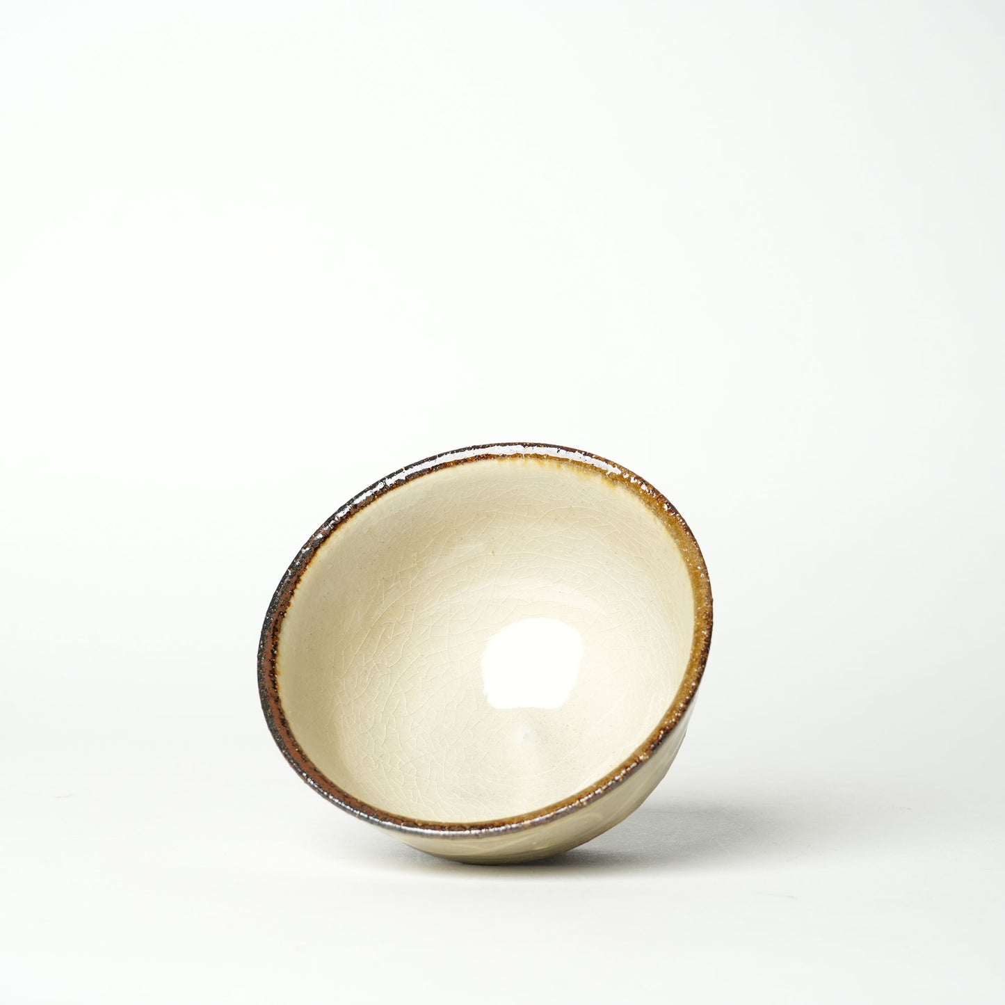 Fumotogama Shodaiyaki Slipware Rice Bowl