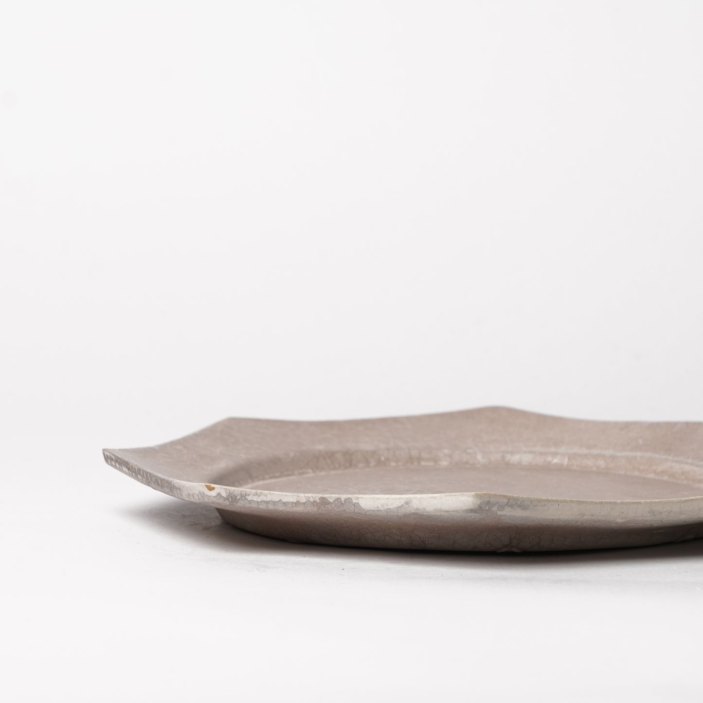Yuta Tsukamoto Octagon Dinner Plate Soft Silver