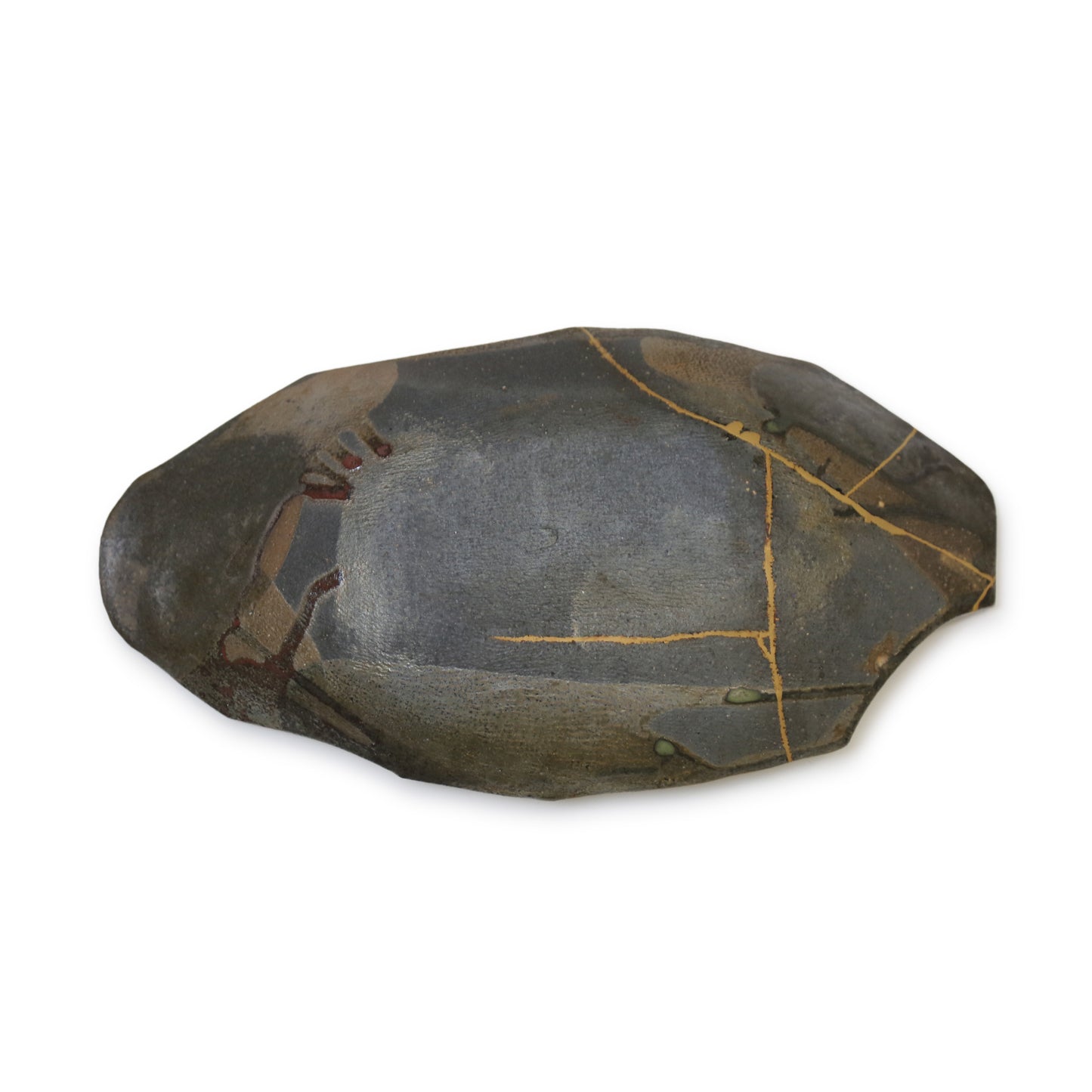 Toru Kikuchi KINTSUGI Oval Plate Large GOLD