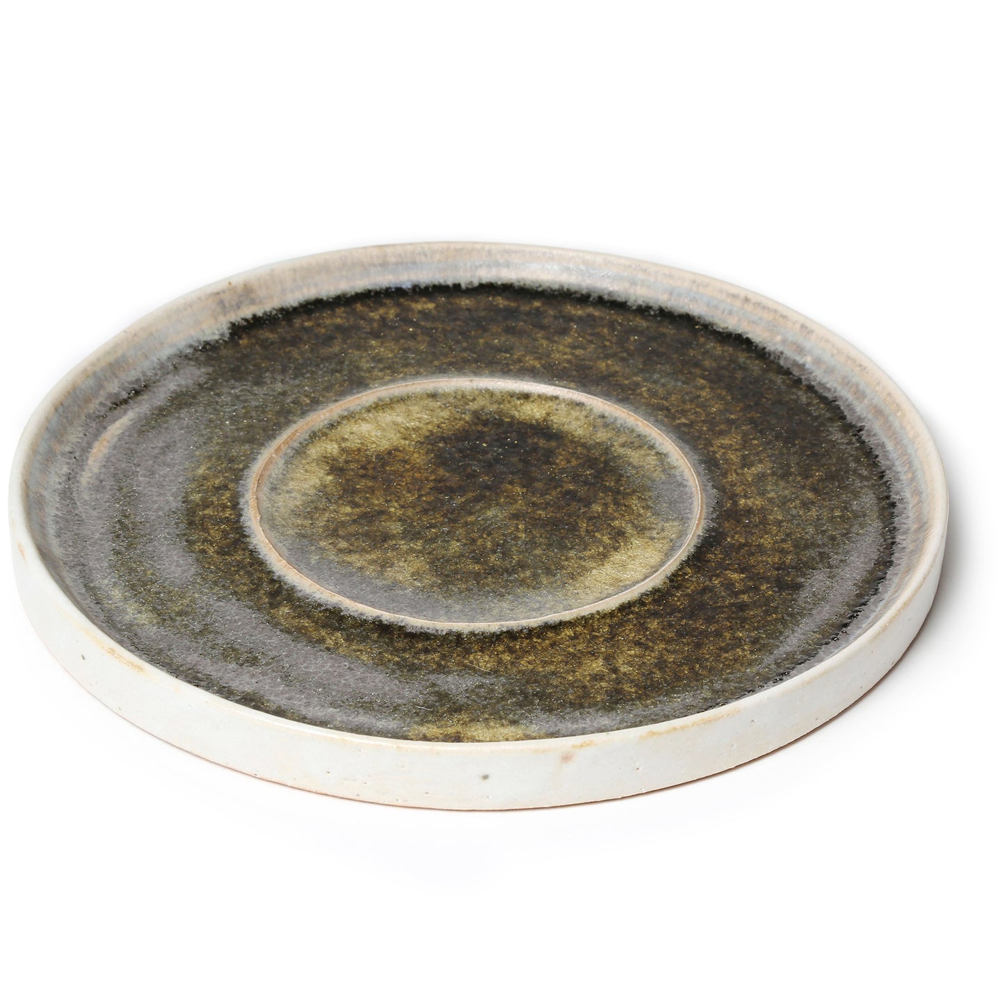 Yusuke Wakasa Round Dinner Plate Natural Ash Glaze