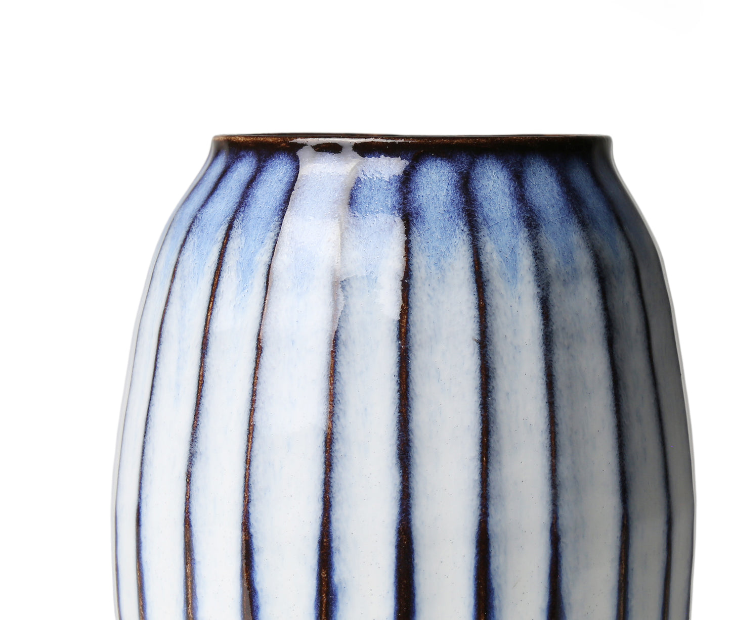 Shokozan Hagiyaki Shinogi Vase M