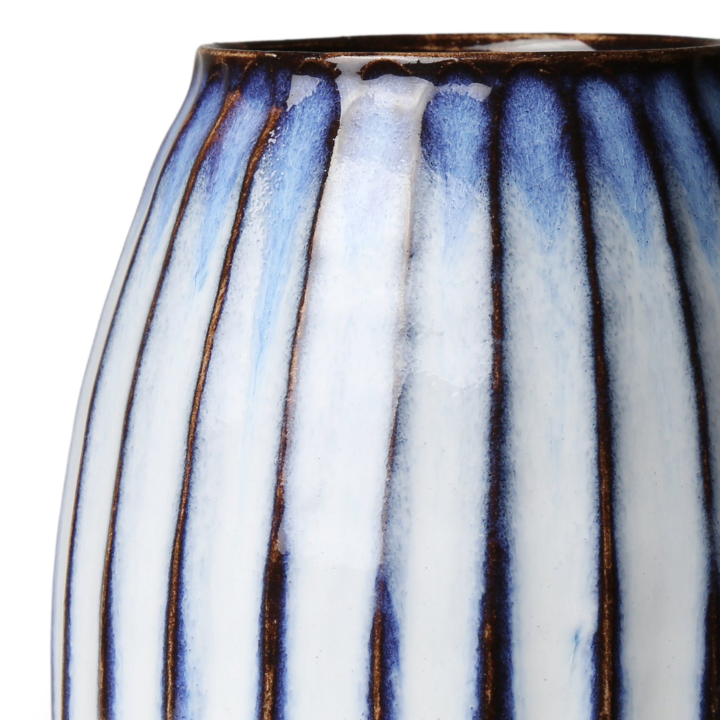 Shokozan Hagiyaki Shinogi Vase L