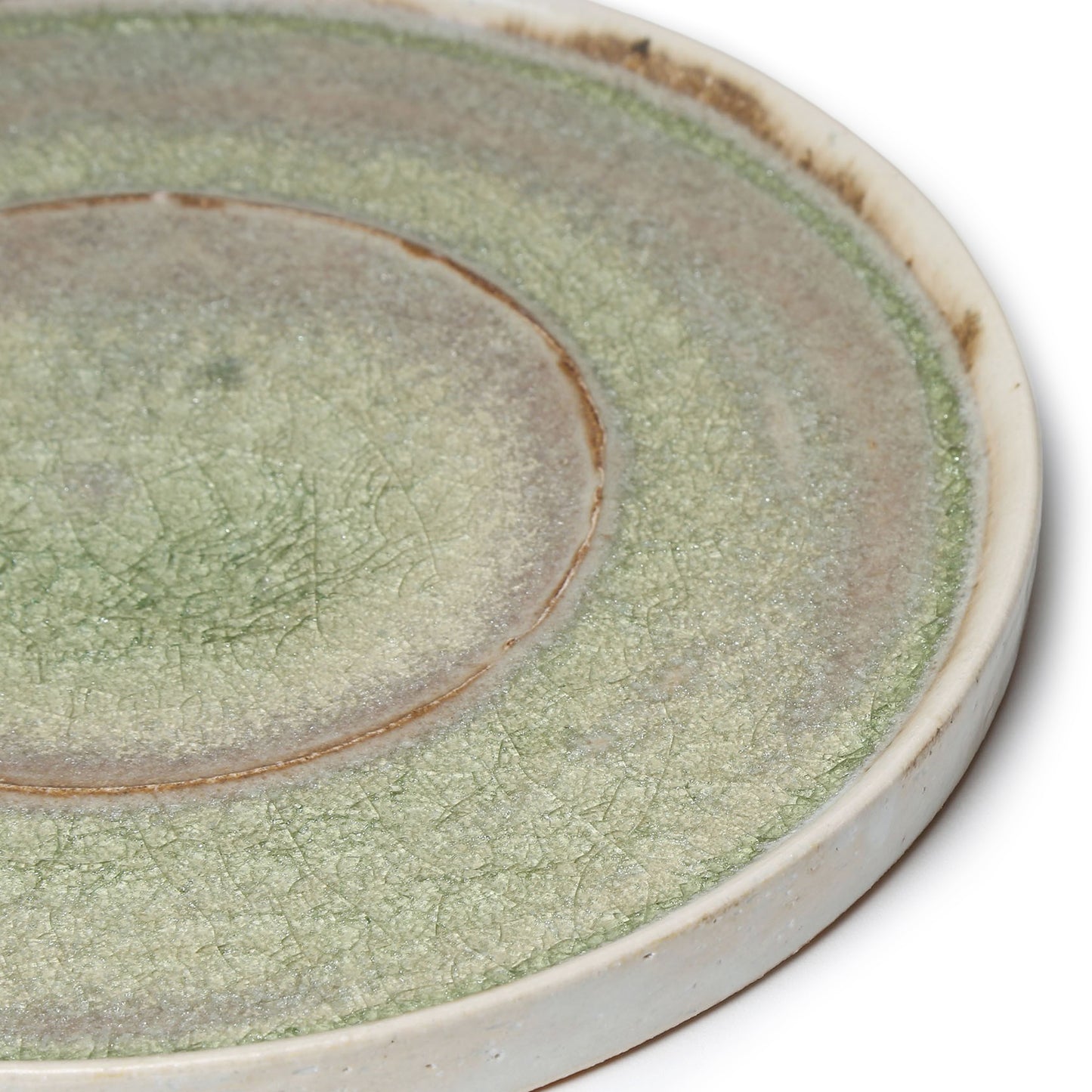 Yusuke Wakasa Round Dinner Plate Natural Ash Glaze