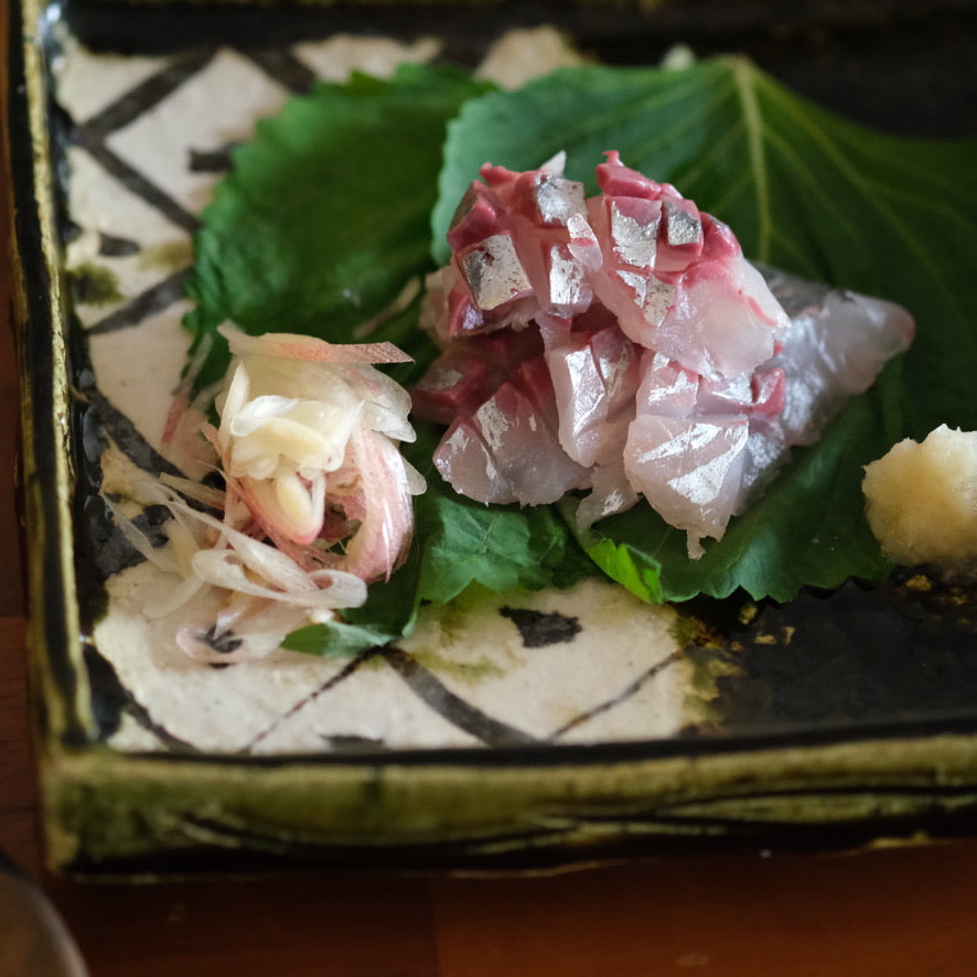 Hiroshi Hanzawa Oribe Edged Plate Medium