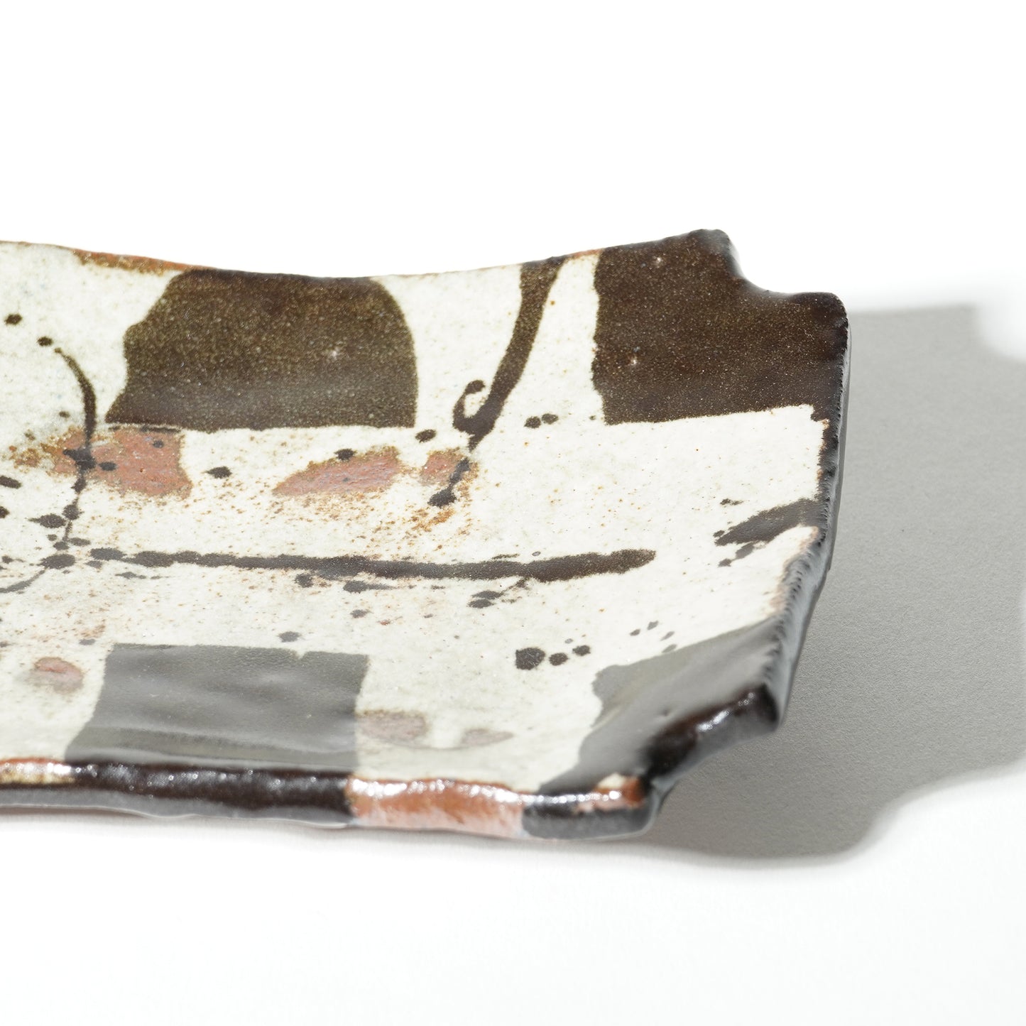 Junri Hamada Kuro Oribe Rectangle Plate