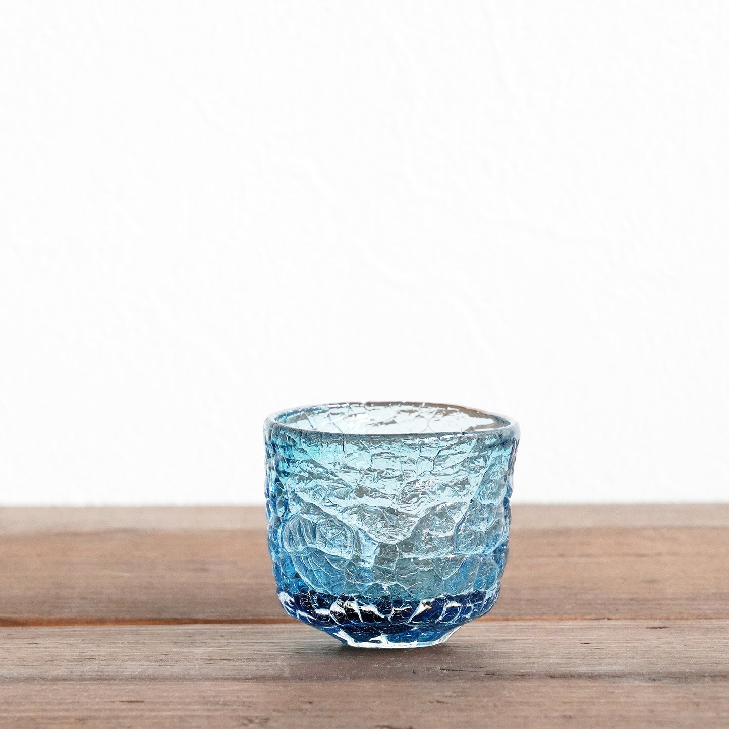 Daisaku Hashimura Double Crack Glass Guinomi Sake Cup