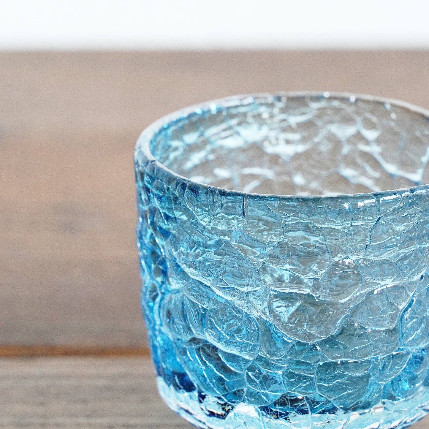 Daisaku Hashimura Double Crack Glass Guinomi Sake Cup