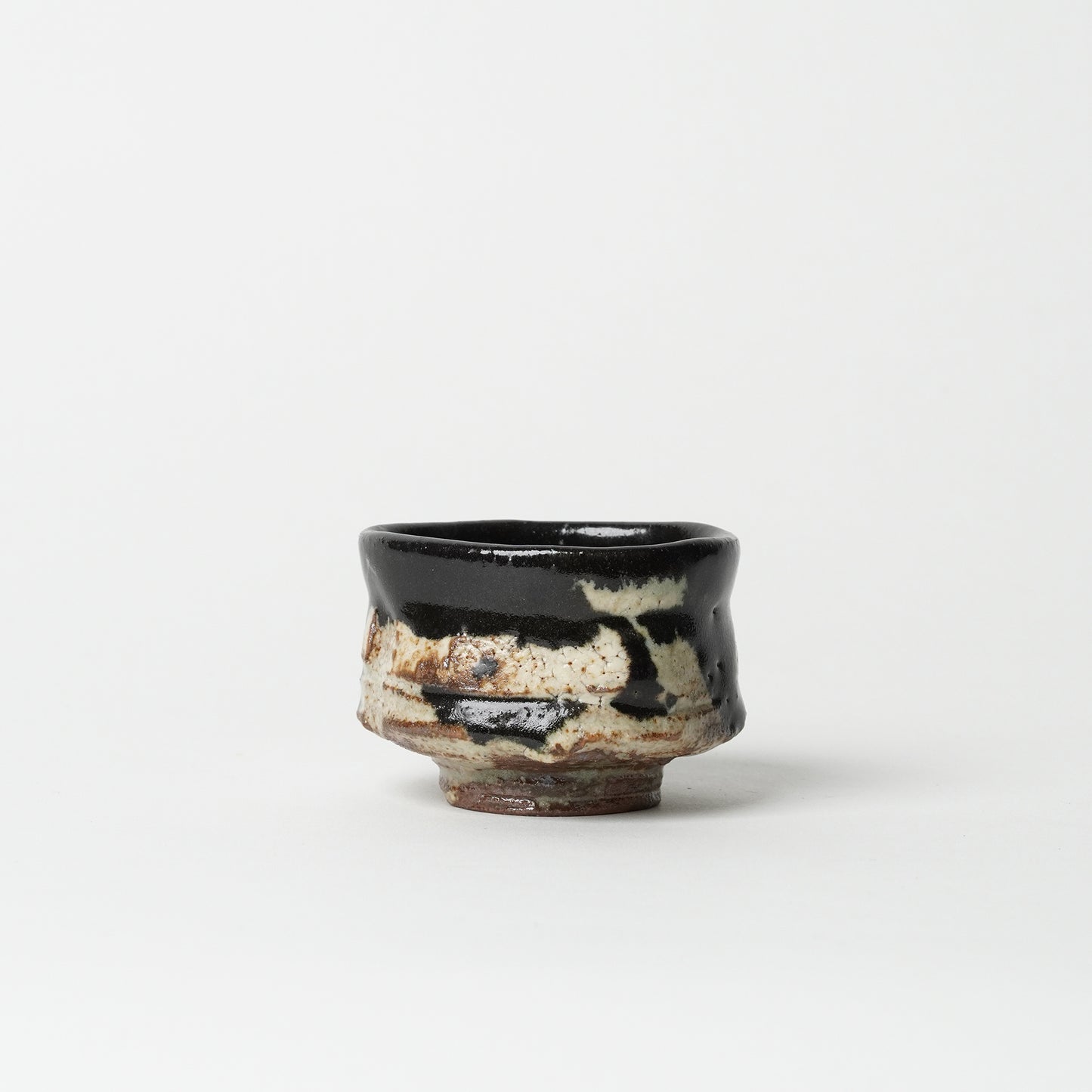 Junri Hamada Kuro Oribe Guinomi Sake Cup