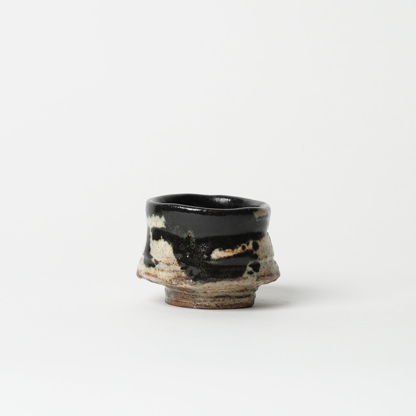 Junri Hamada Kuro Oribe Guinomi Sake Cup
