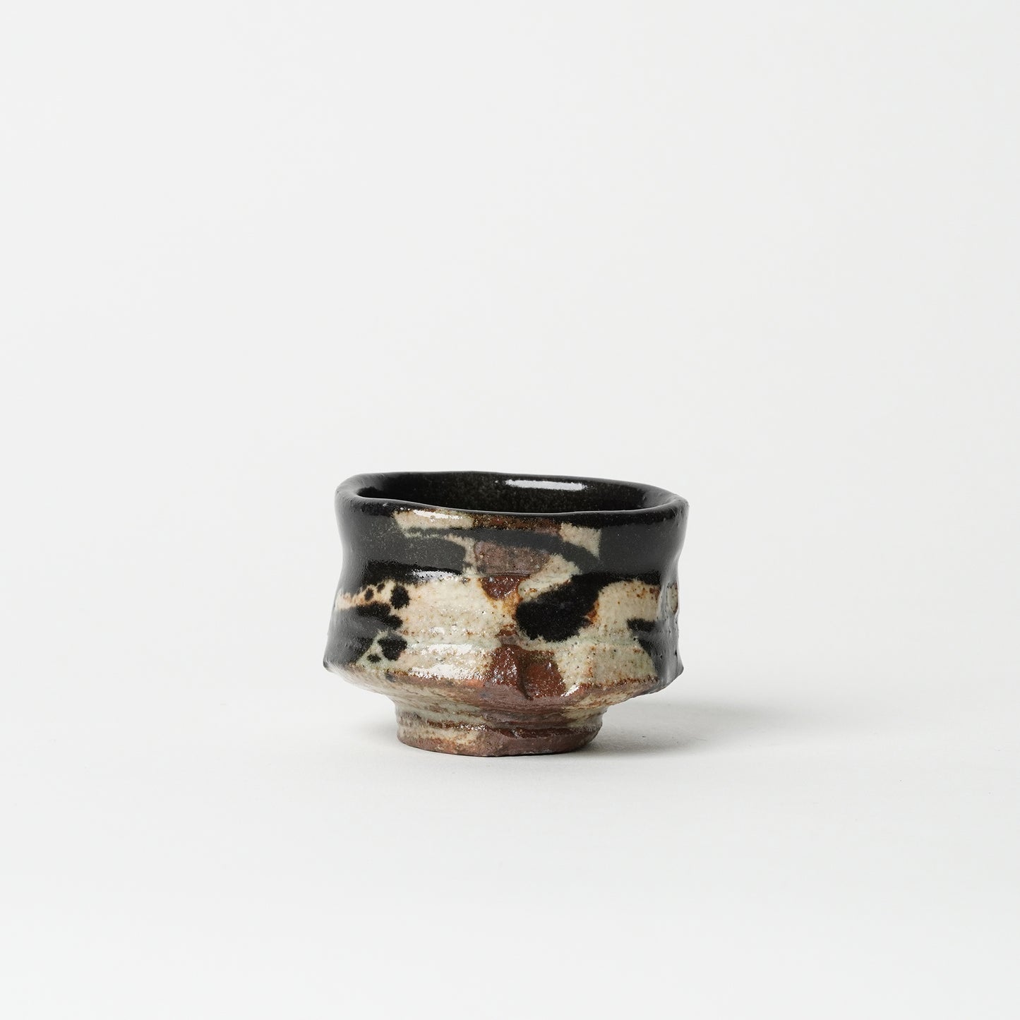 Junri Hamada Kuro Oribe Guinomi Sake Cup