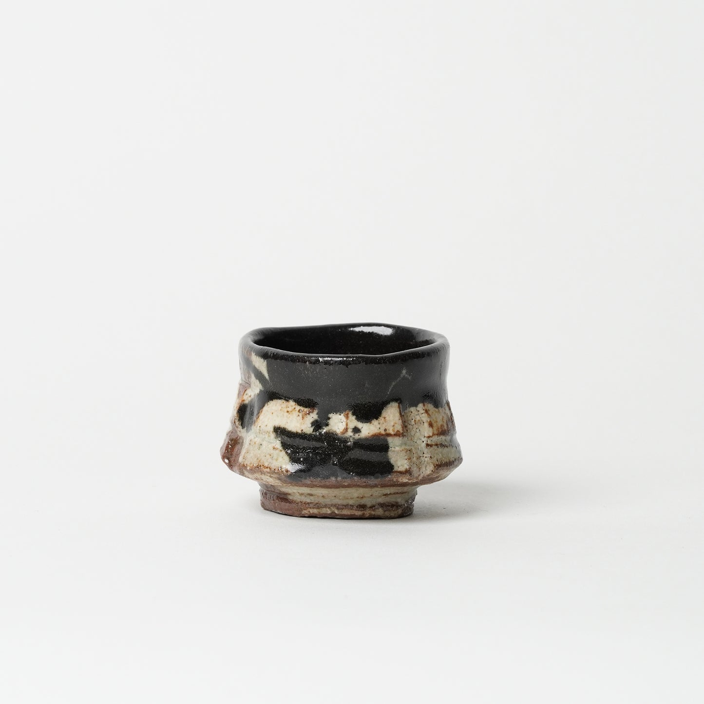 Junri Hamada Kuro Oribe Guinomi Sake Cup