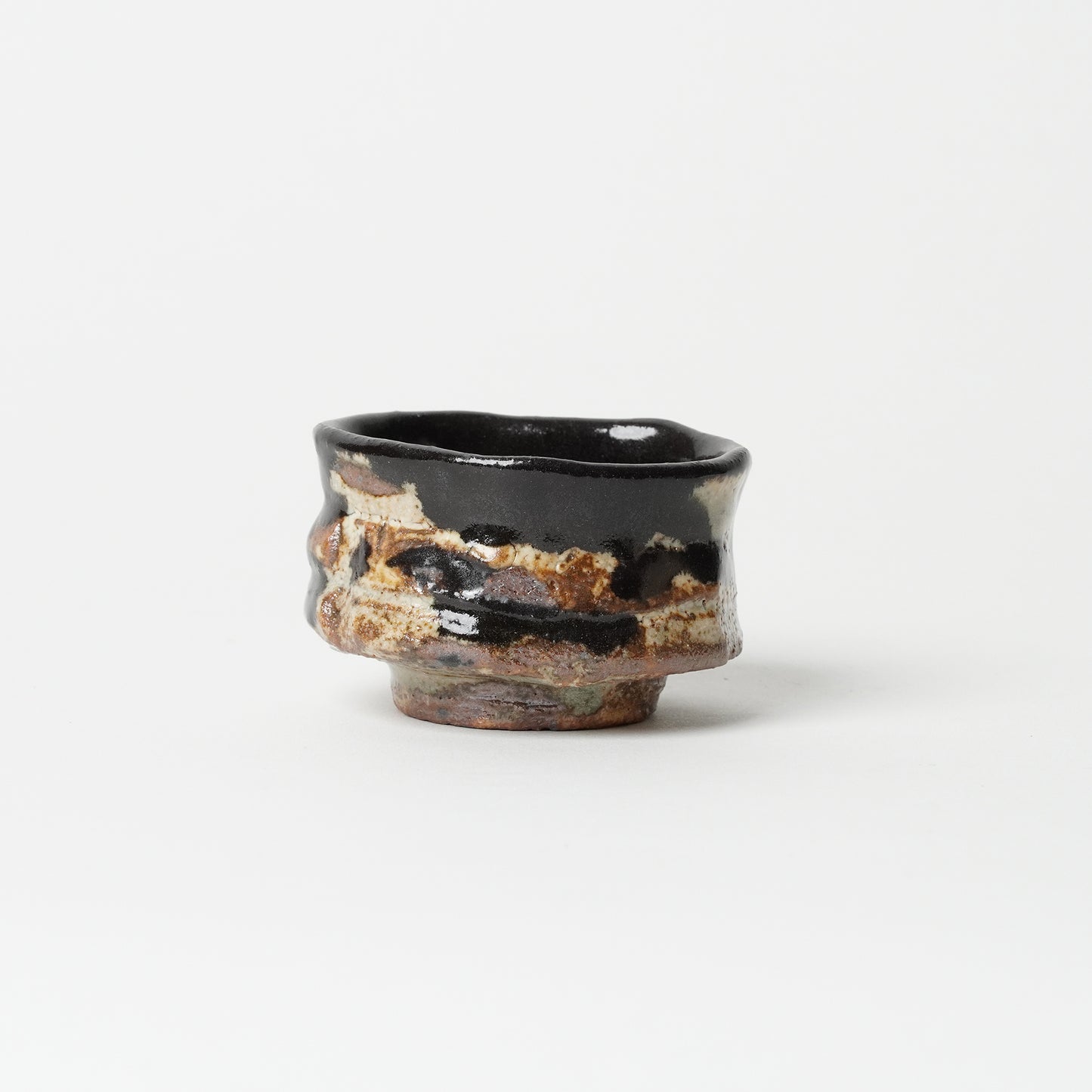Junri Hamada Kuro Oribe Guinomi Sake Cup