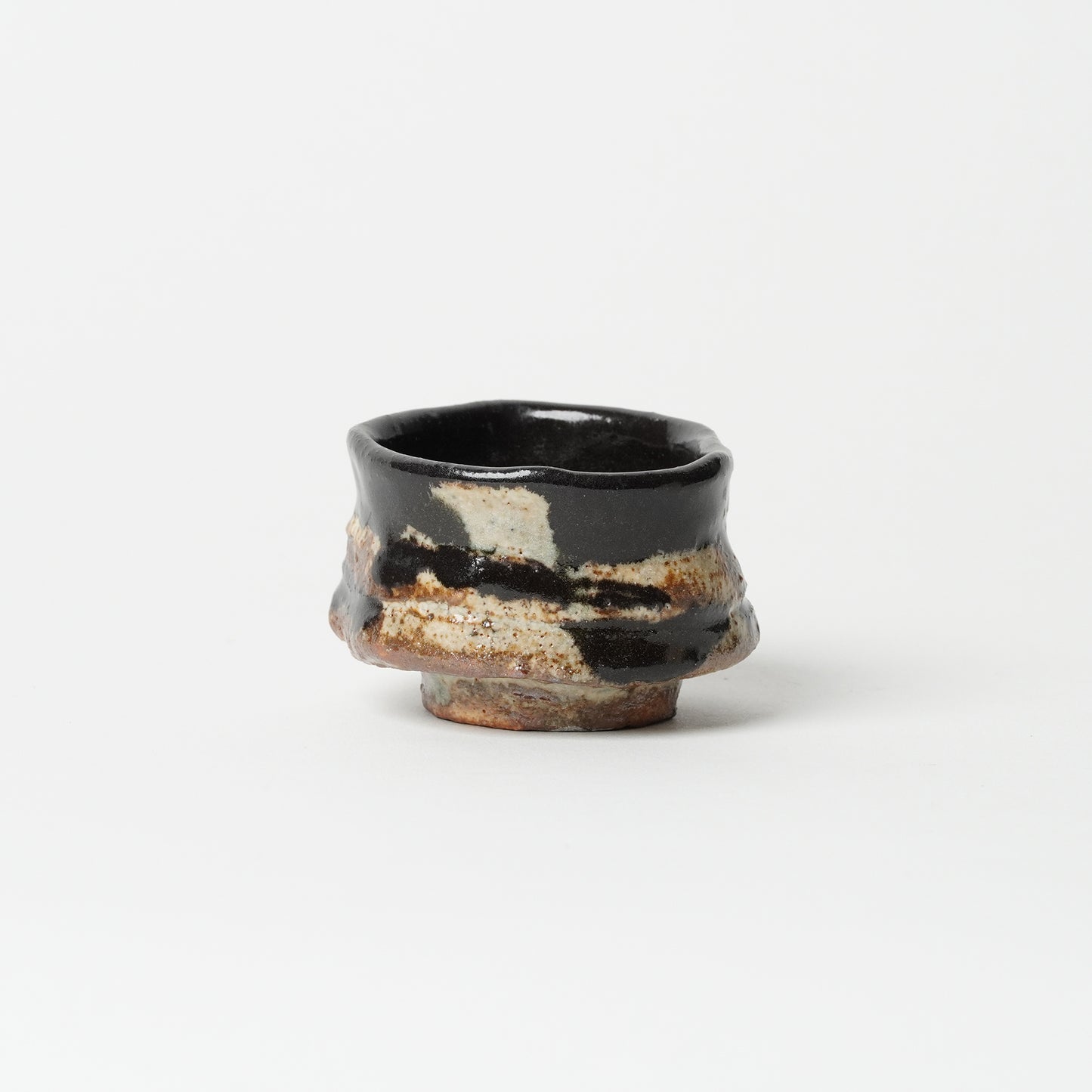 Junri Hamada Kuro Oribe Guinomi Sake Cup