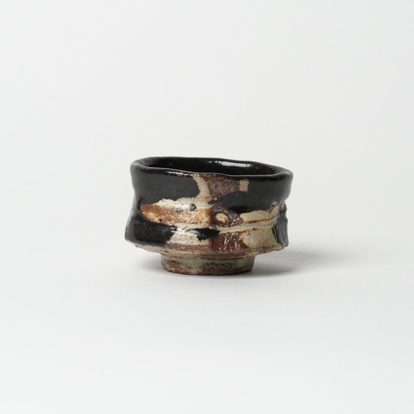 Junri Hamada Kuro Oribe Guinomi Sake Cup