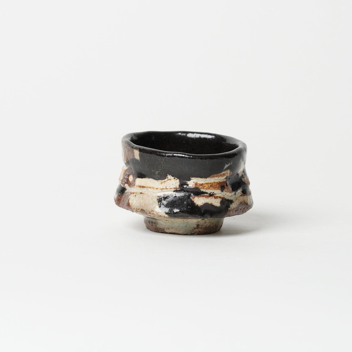 Junri Hamada Kuro Oribe Guinomi Sake Cup