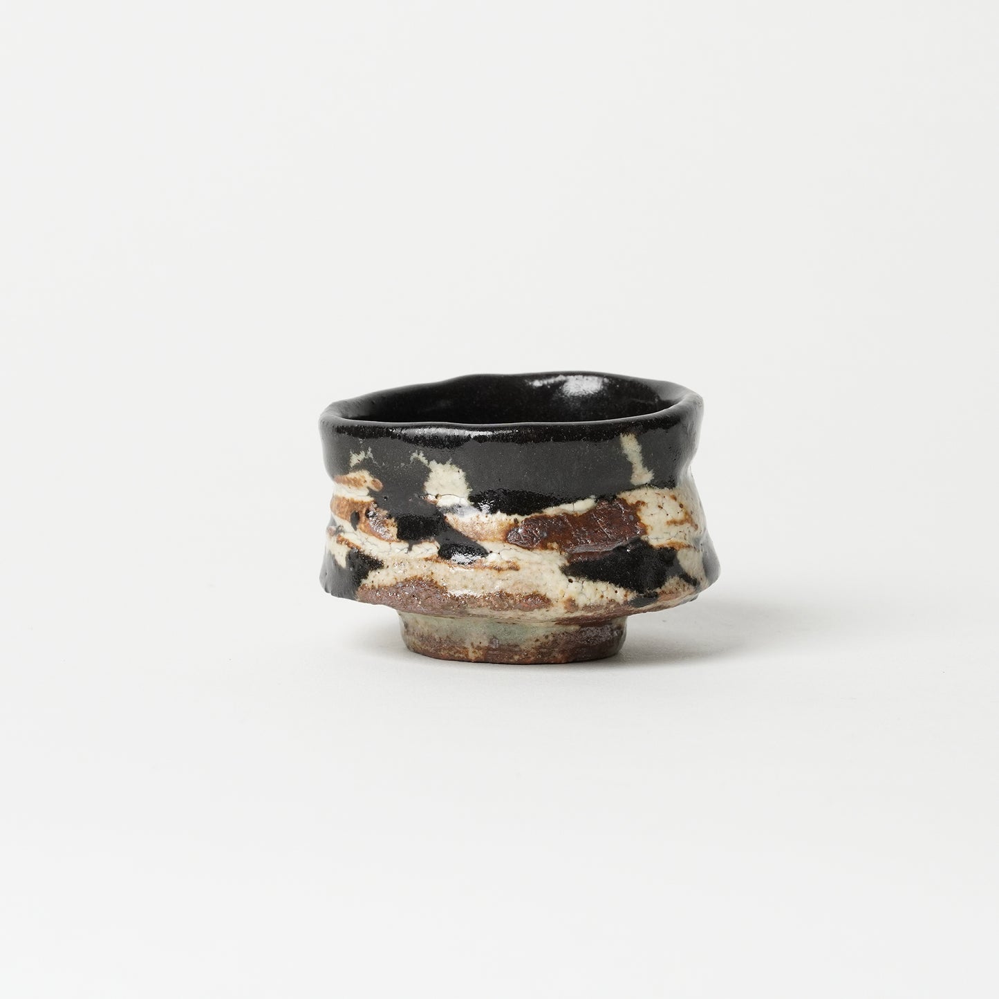 Junri Hamada Kuro Oribe Guinomi Sake Cup