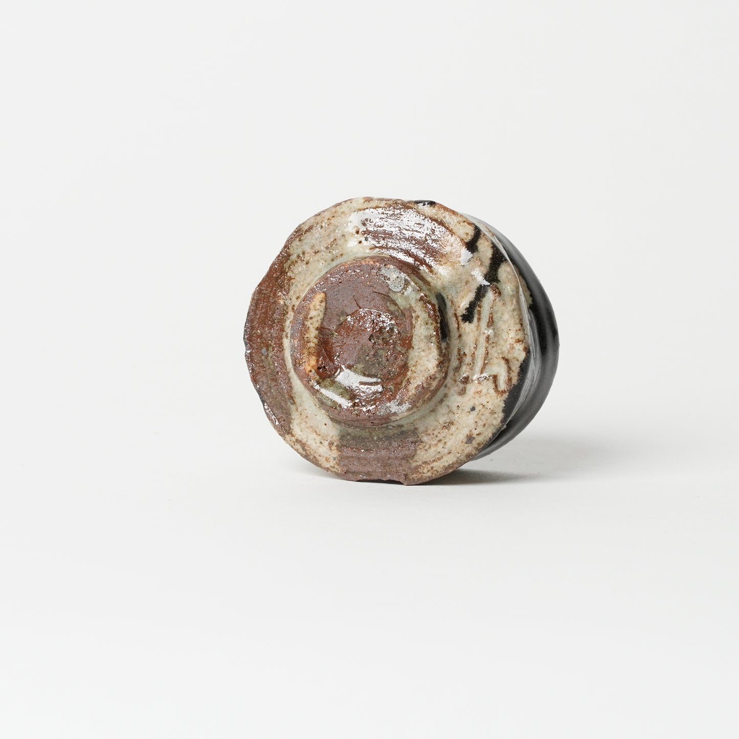 Junri Hamada Kuro Oribe Guinomi Sake Cup