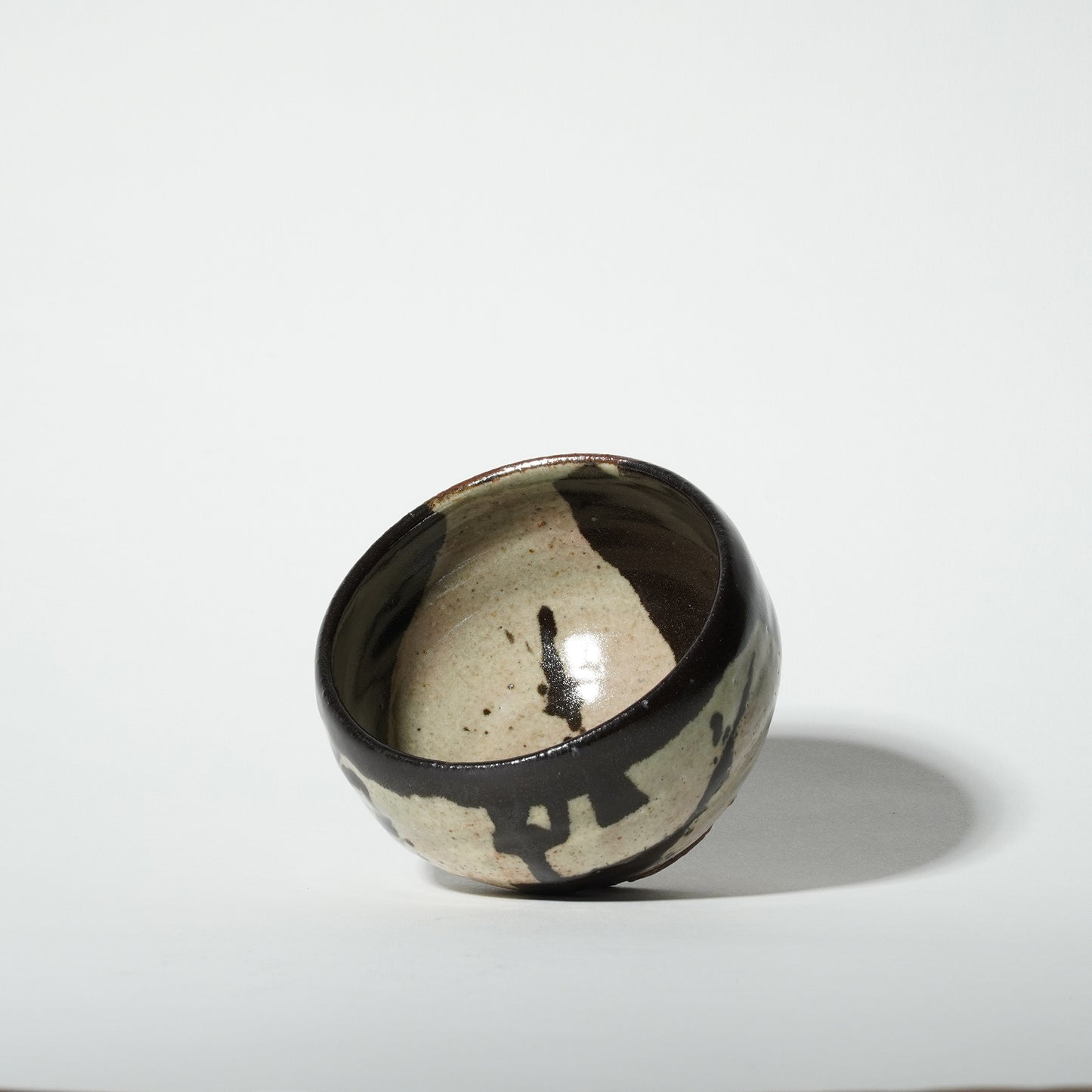 Junri Hamada Kuro Oribei Chawan Rice bowl