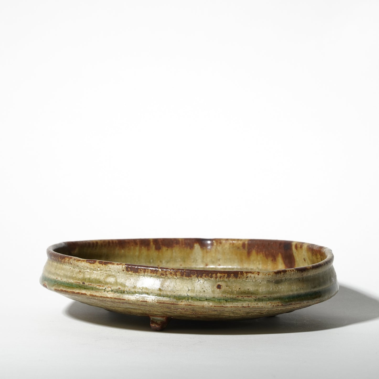 Junri Hamada Shallow Bowl Ash Glaze
