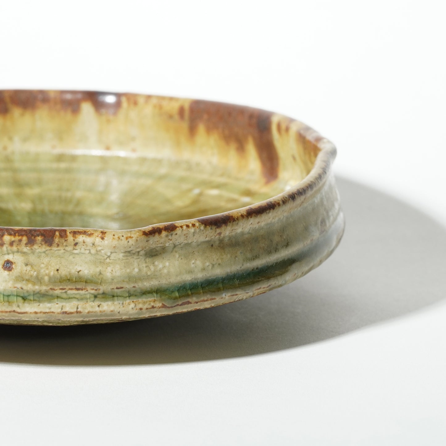 Junri Hamada Shallow Bowl Ash Glaze