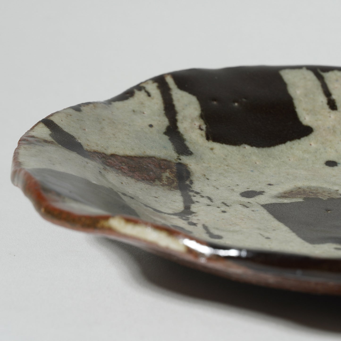 Junri Hamada Kuro Oribe Plate