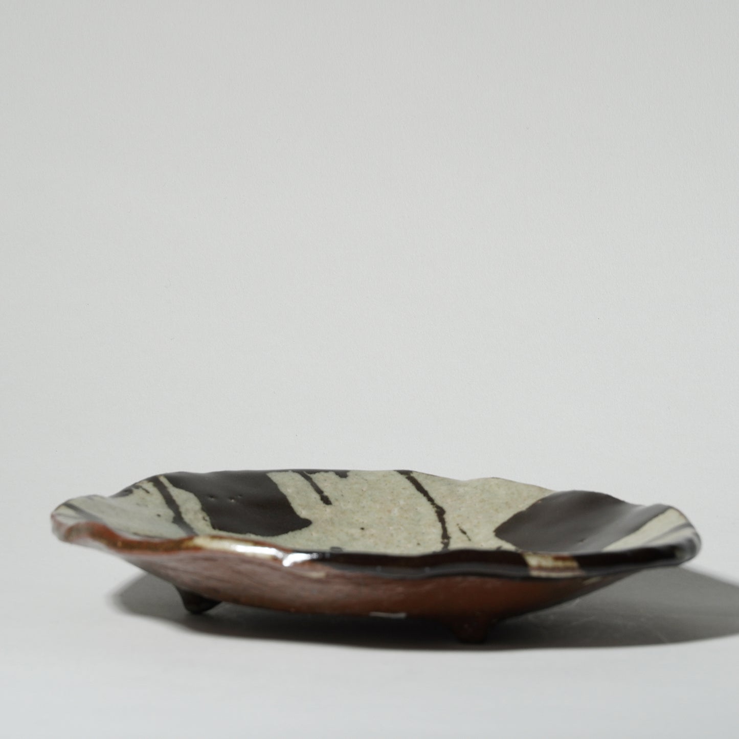 Junri Hamada Kuro Oribe Plate