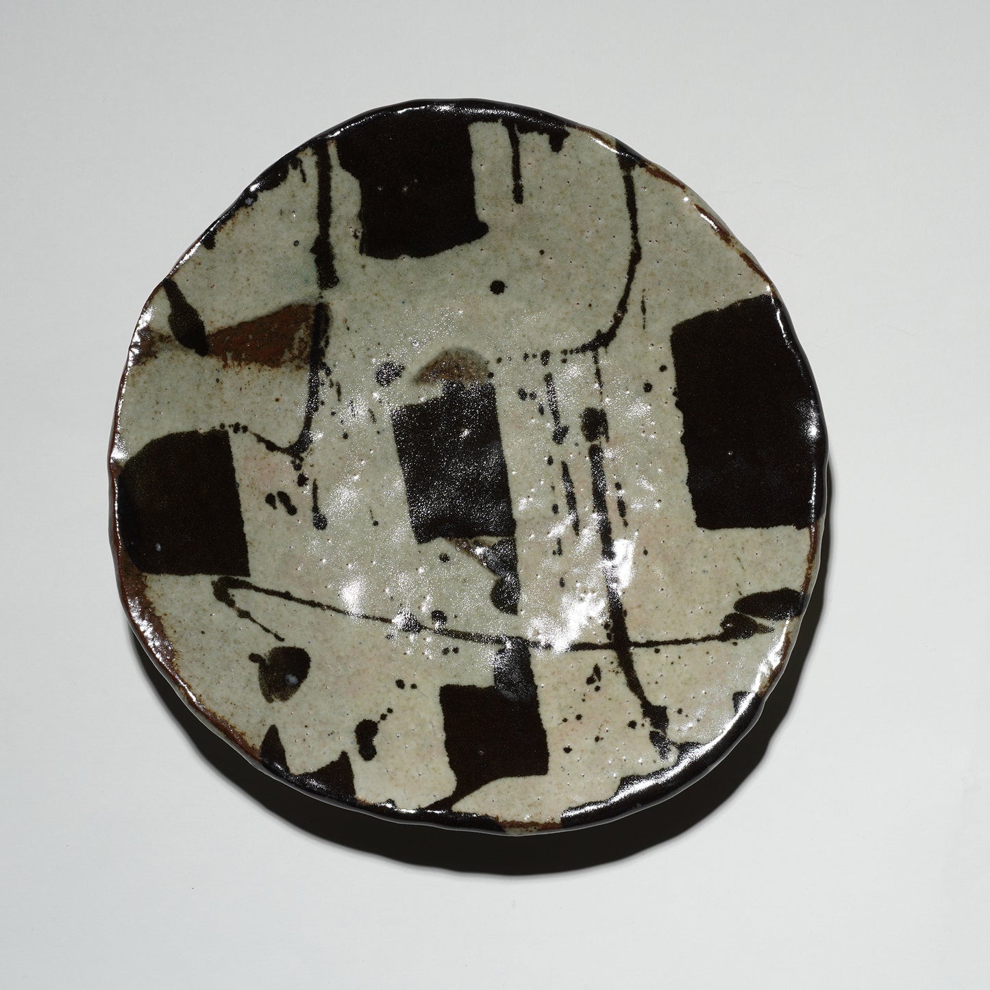 Junri Hamada Kuro Oribe Plate