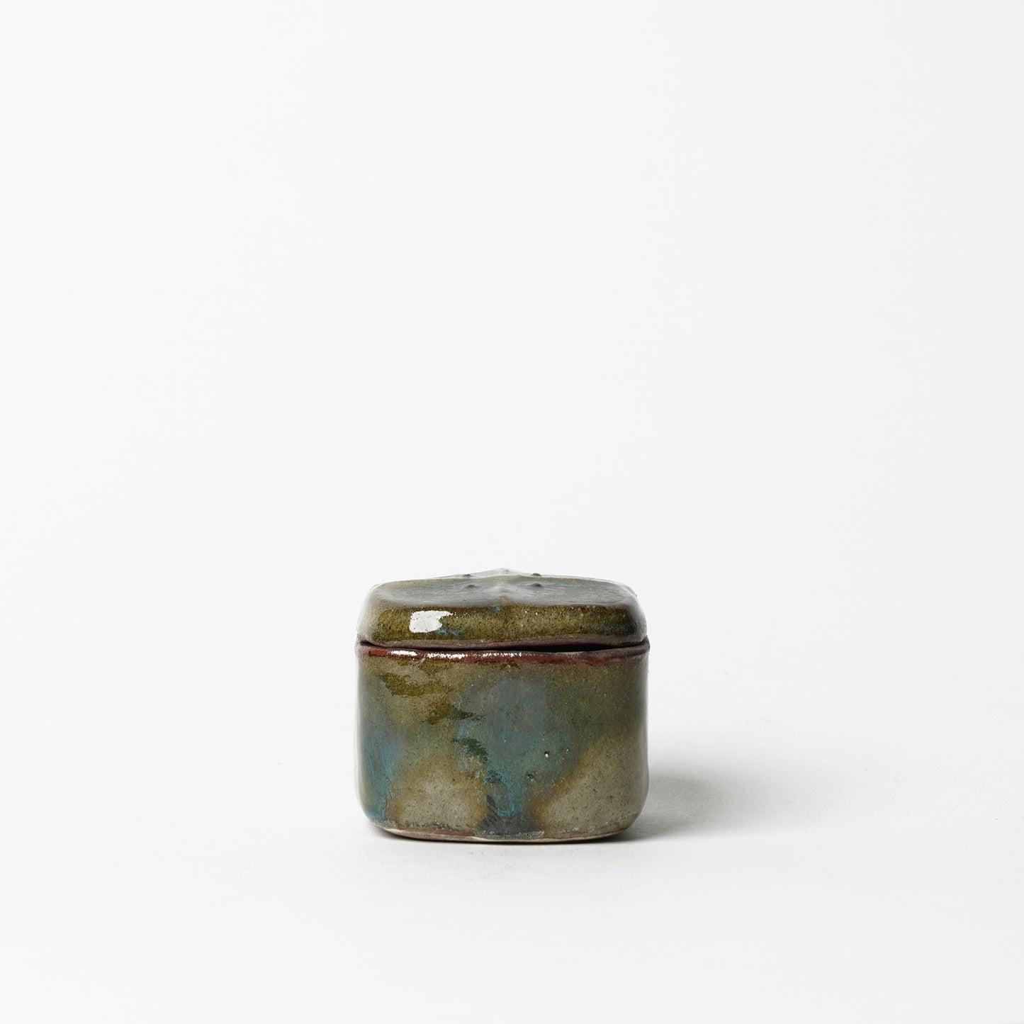 Yukutayagama Futamono Container Yachimun Okinawa Pottery