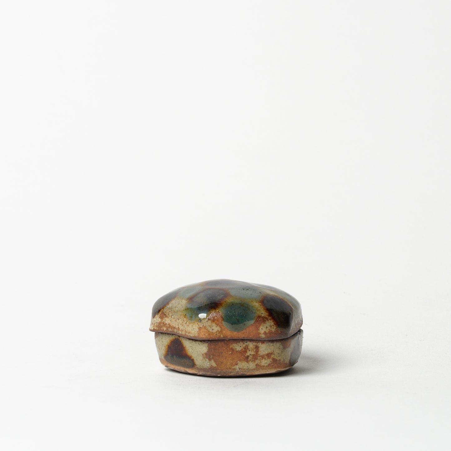 Yukutayagama Futamono Container Yachimun Okinawa Pottery