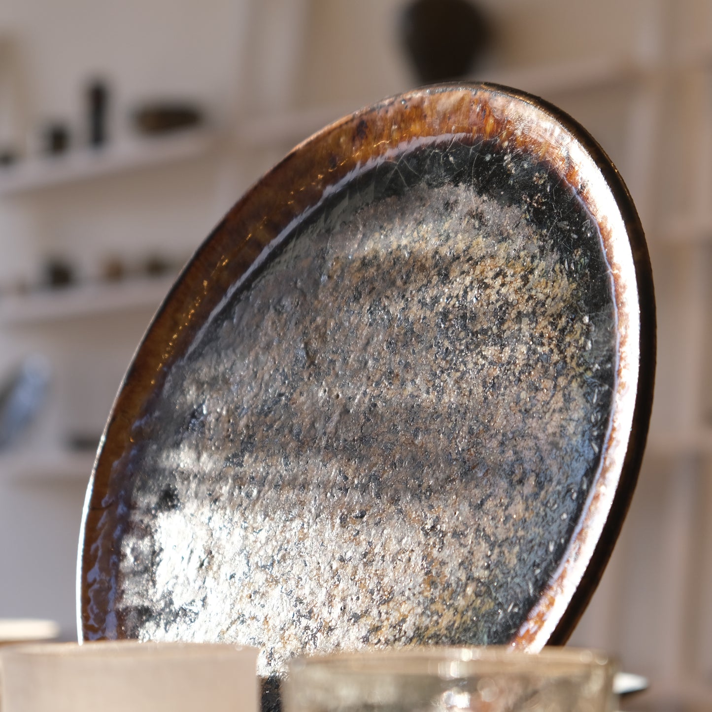 Futoshi Yamashita Volcanic Pottery Large Plate