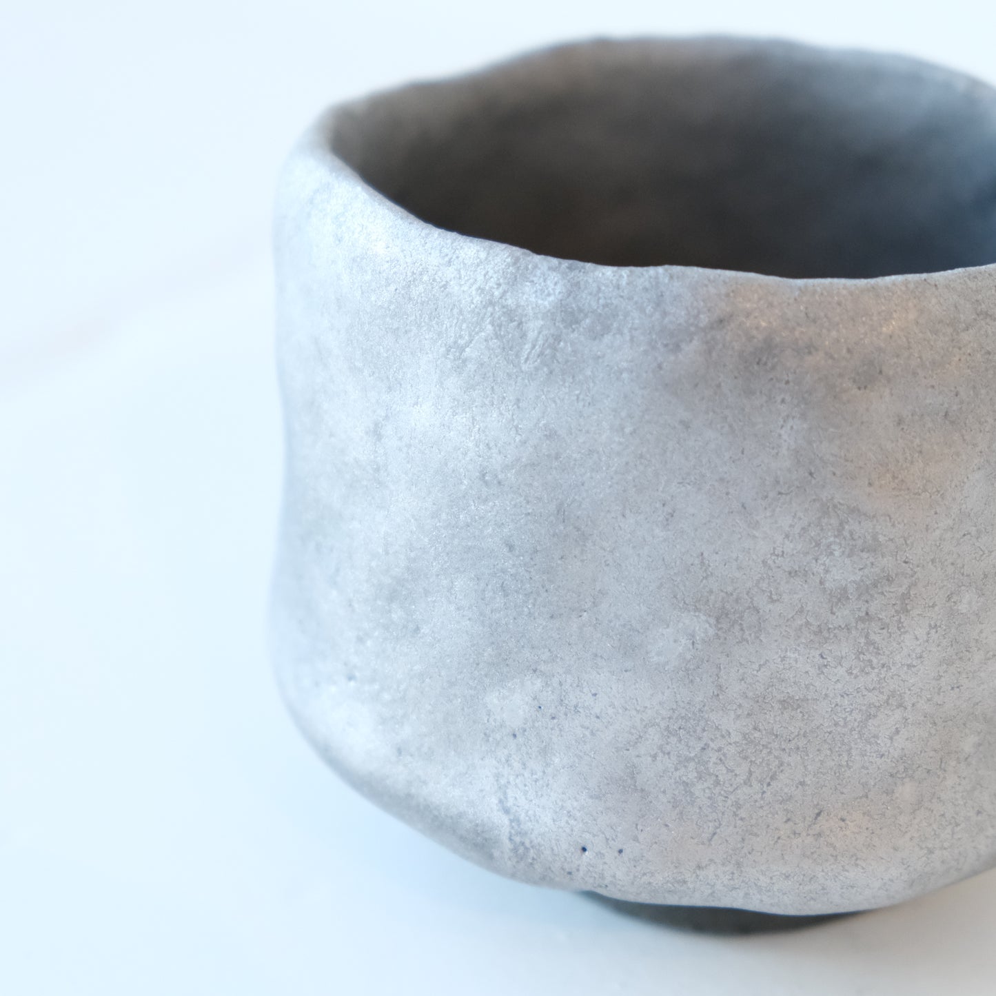 Yusuke Wakasa Matchawan Matcha Tea Bowl Silver