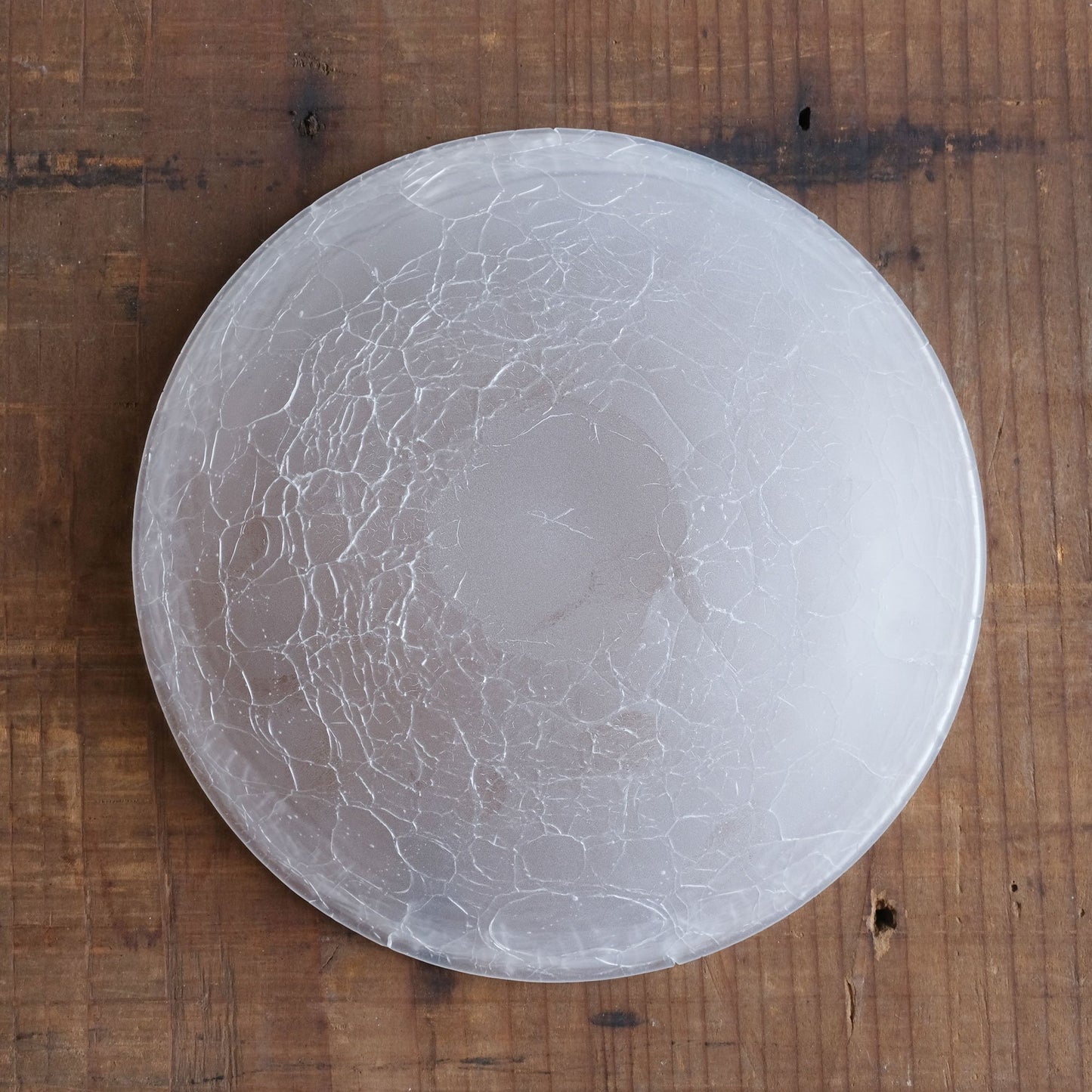 Daisaku Hashimura Crack Glass Shallow Bowl Cloud