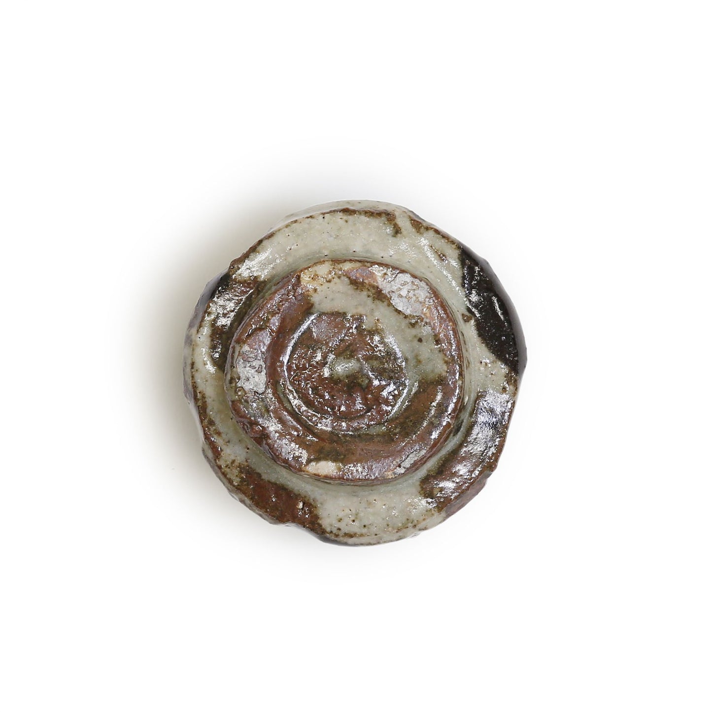 Junri Hamada Kuro Oribe Guinomi Sake Cup No.5