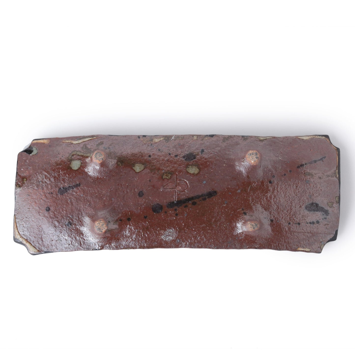 Junri Hamada Kuro Oribe Long Rectangle Plate