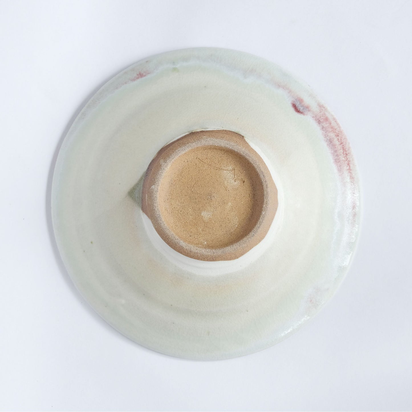 Nobuhito Nakaoka Colored Ash Glaze Plate M Red