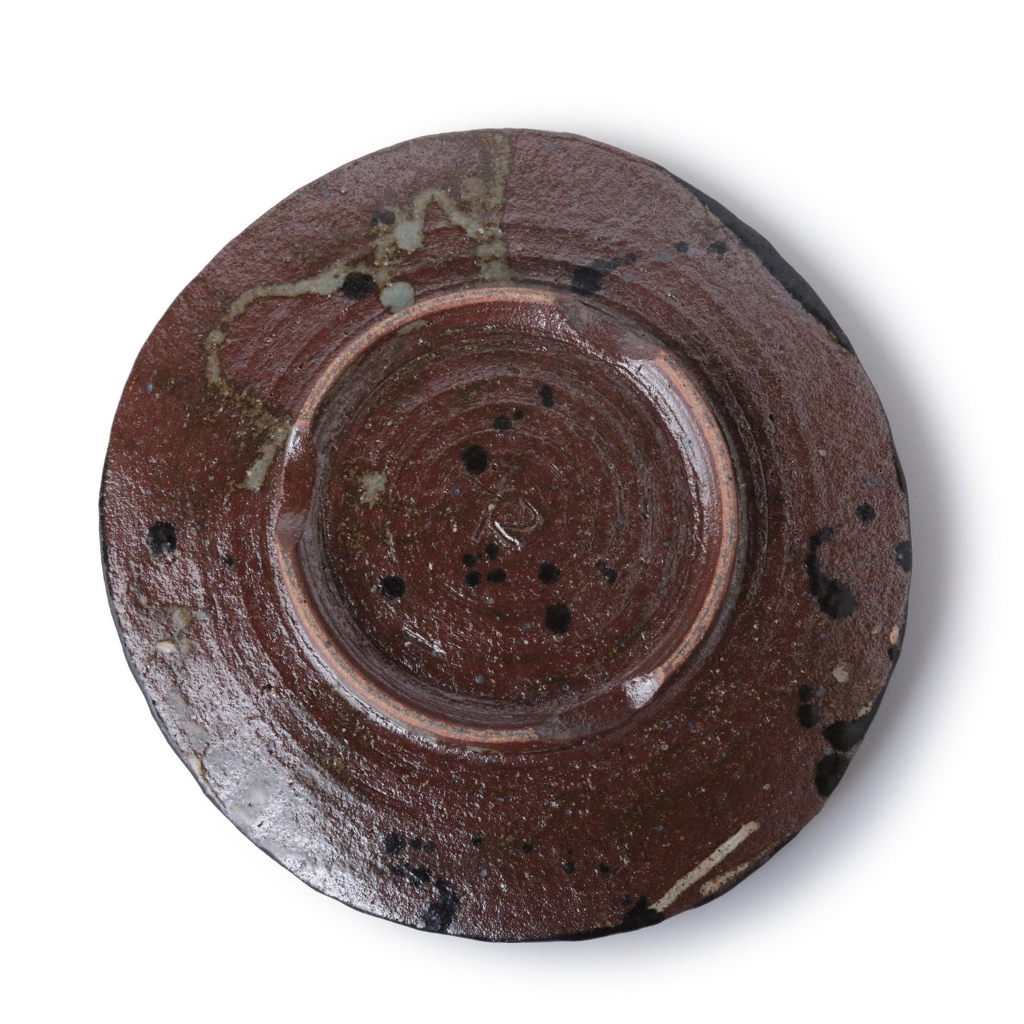 Junri Hamada Kuro Oribe Round Dinner Plate Large
