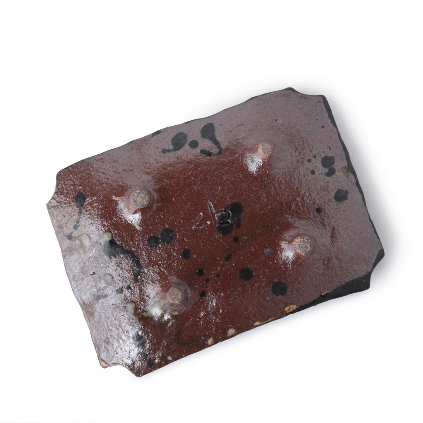 Junri Hamada Kuro Oribe Rectangle Plate