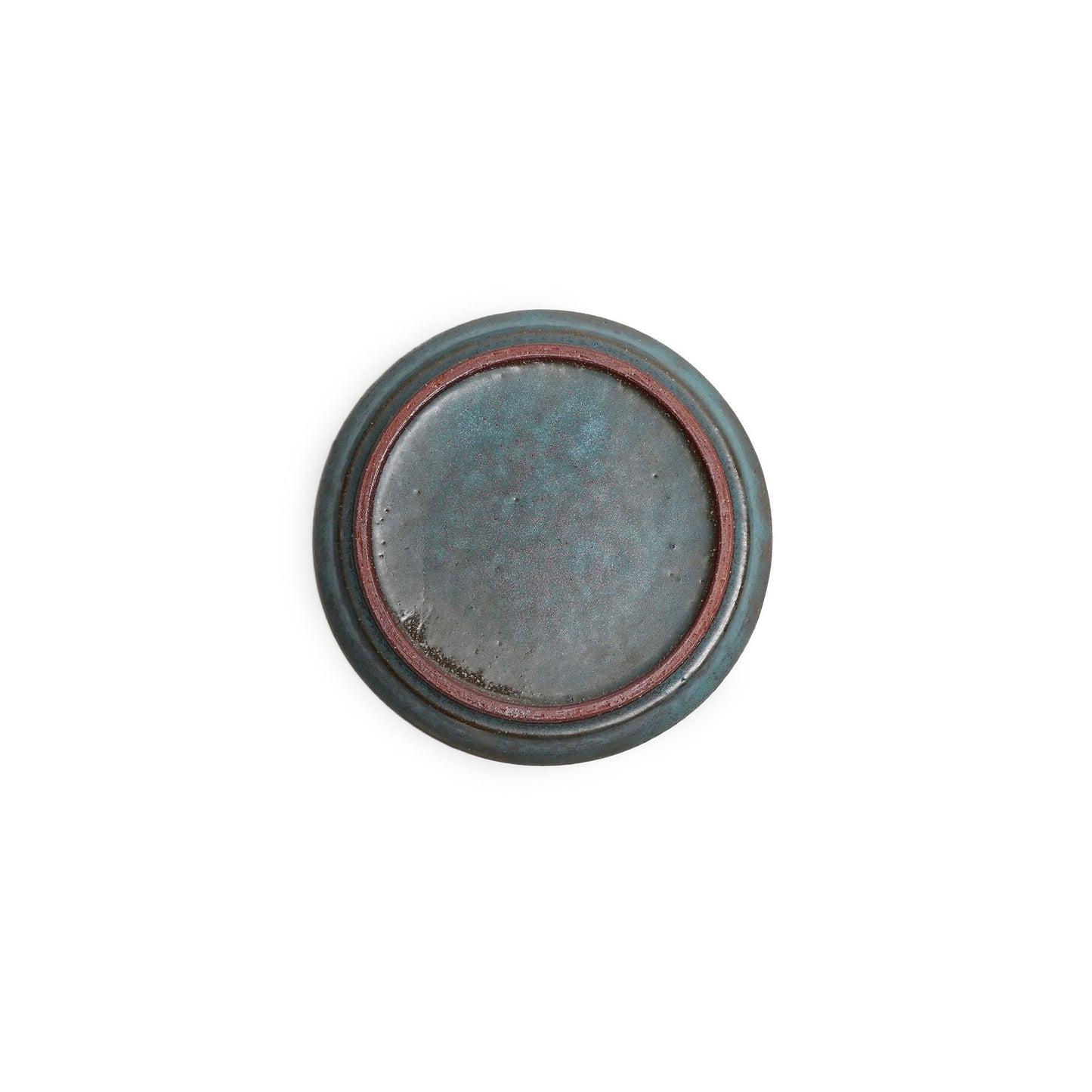 Yoko Onda Round Plate Blue Bronz 16cm