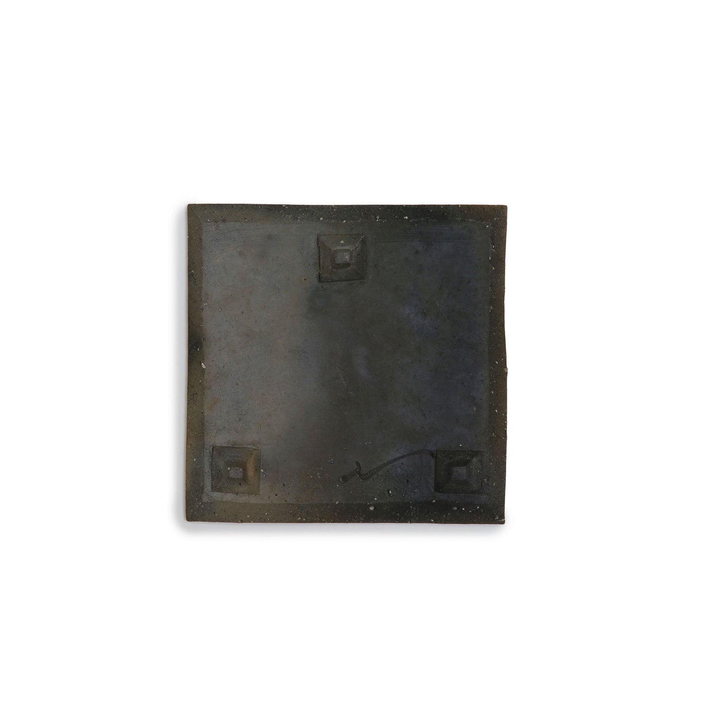 Nobuhito Nakaoka Tanka Yakishime Square Plate