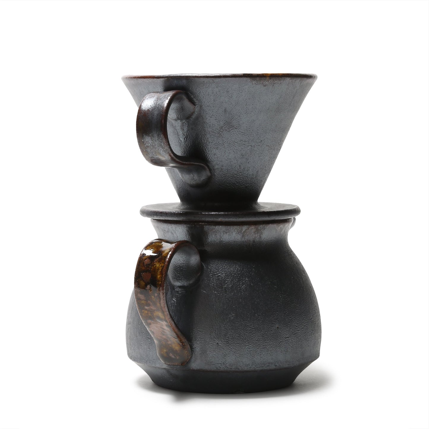 Kei Kawachi Coffee Dripper Set Black Amber